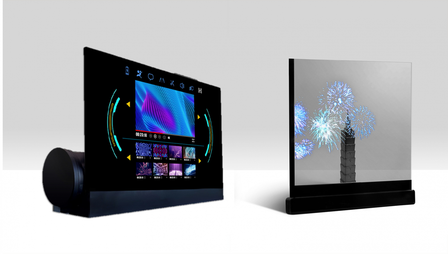 可卷式、折迭性、高透明